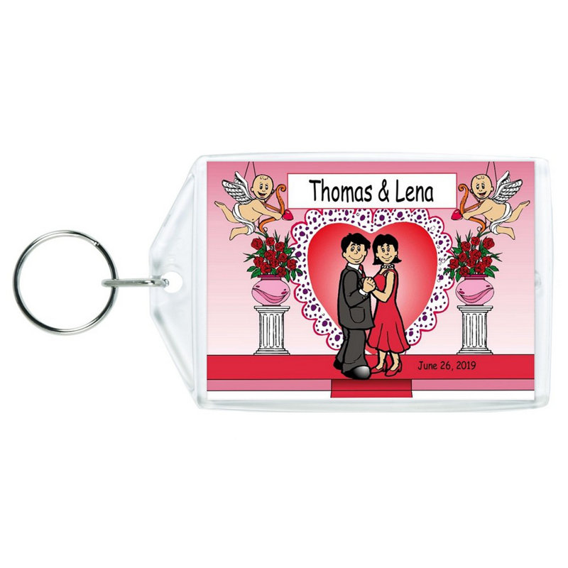 Personalized Sweethearts - Couple Acrylic Key Chain