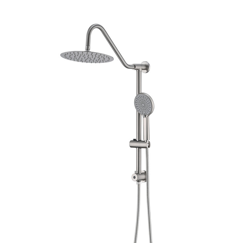 Rain Dual Shower Head 2.5 GPM GPM, Brushed Nickel