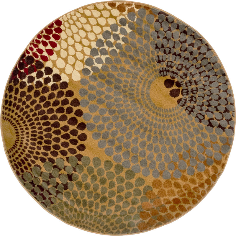 Apex Abstract Indoor Rug, Round 4'1"