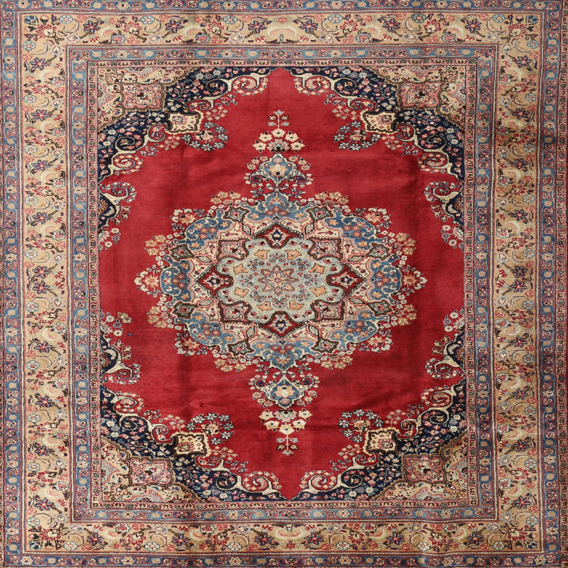 Aizah Oriental Indoor Rug, Square 5'