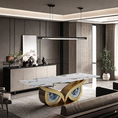 Creative Rock Plate Dining Table Dining Table