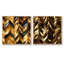 Halstead - Ensemble de 2 collages carrés à formes abstraites-101843012-101843011