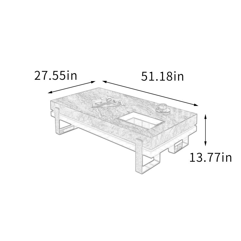 Harnish, 13.77" H  x 51.18" L  x 27.55" W, Gray
