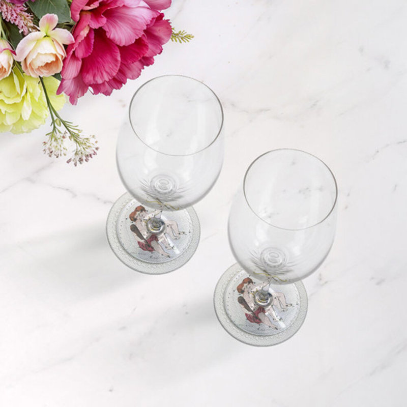 Sous-verres Zodiac Gemini, Blanc