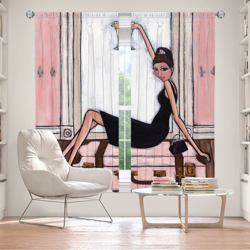 Rideau simple obscurcissant avec passe-tringle Delaughter, L 40 po x L 82 po
