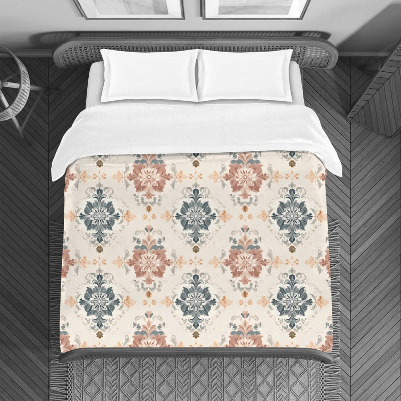 Boho Cream Chic Bedding, Twin Duvet Cover