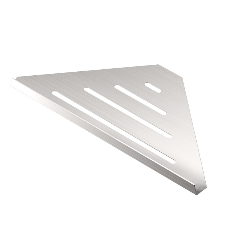 Tablette de douche murale en acier inoxydable Elegant | Serviteur de coin triangulaire pour salle de bain
