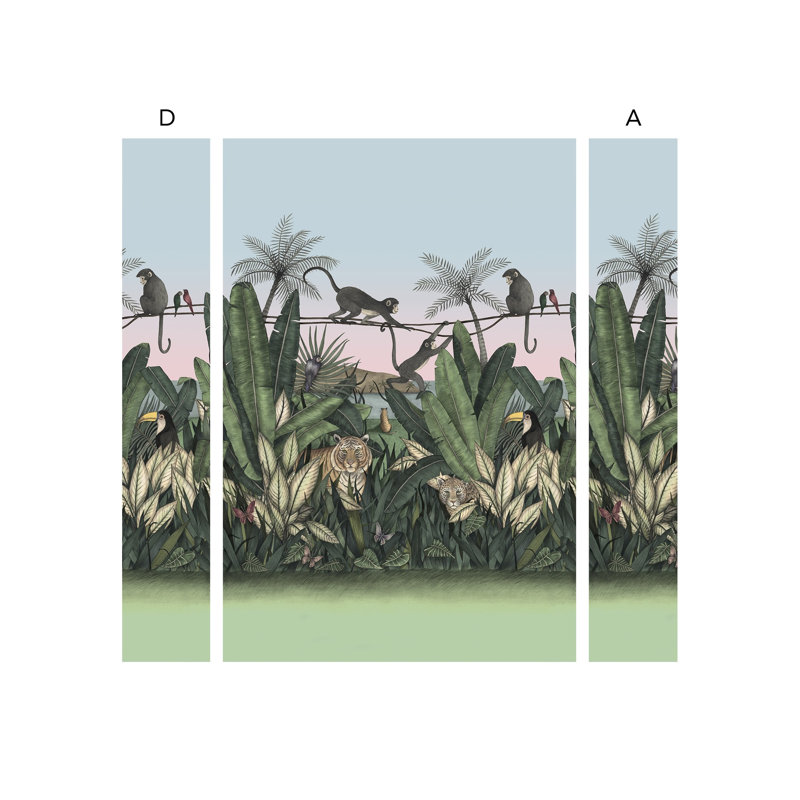 Bengal Sunrise Mural | Sunrise / Pre-pasted / Mural - 96" x 142"