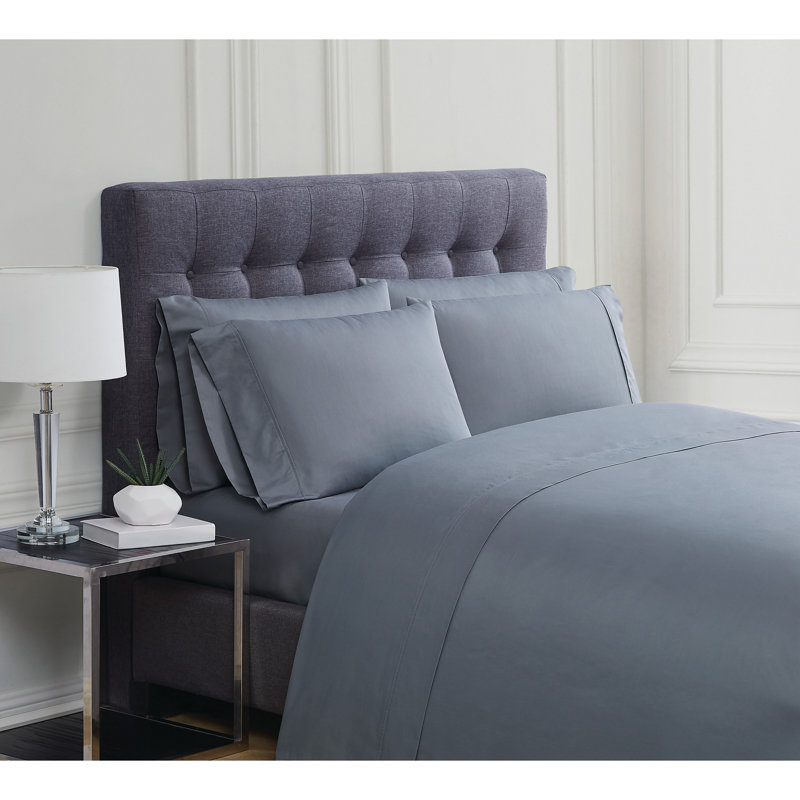 Vince Camuto 1000TC CVC Sheet Set, Light Gray, King