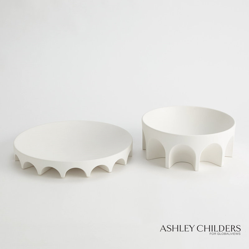 Arches Tabletop Pedestal, 5.75" H x 14.50" W x 14.50" D
