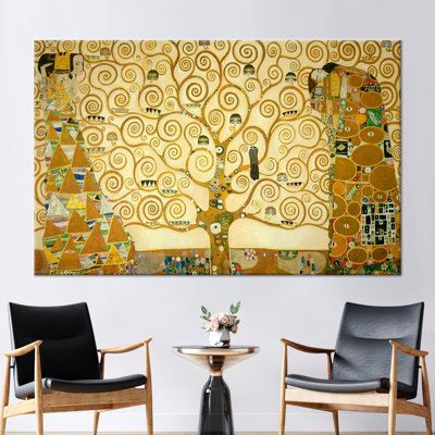 "Gustav Klimt", "L'arbre de vie", impression sur toile 3D pour décoration intérieure