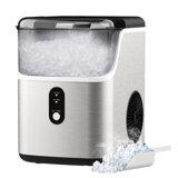 Nugget Countertop Ice Maker, 33Lbs/24H Pebble Ice Machine with Soft Chewable Ice