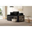 Canapé modulaire moderne de 63,2 po avec accoudoirs de rangement et console centrale pour le salon, noir-1665544271-1665544270