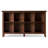 Artisan 57"W Solid Wood Transitional 8-Cube Storage Sofa Table with Angle-Edged Top and Tapered Legs-1306934922