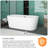 59.06 '' x 31.10 '' Soaking Plastic / Acrylic Bathtub
