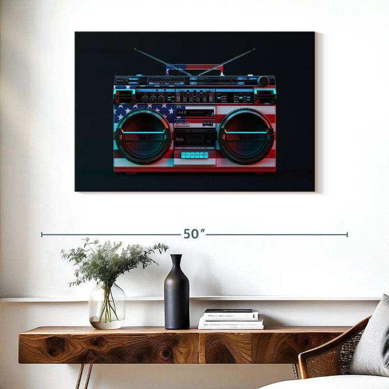 Abarca American Boombox, H 26 po x l 39 po
