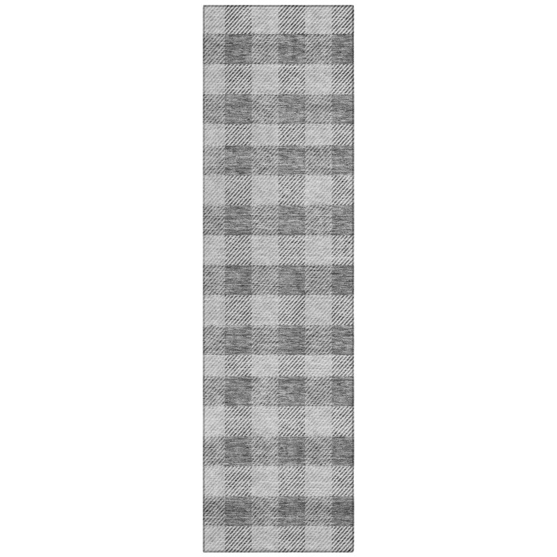 Colzie Flatweave Checkered Indoor / Outdoor Rug, Runner 2'3" x 7'6"