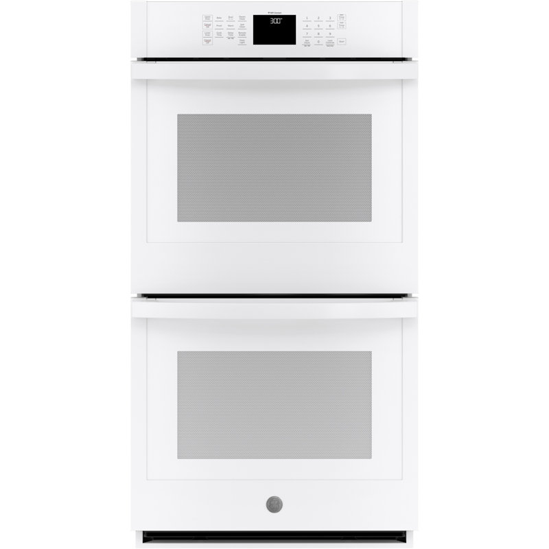 GE Smart Appliances Smart Built-in 27" Self-Cleaning Electric Double Wall Oven, White