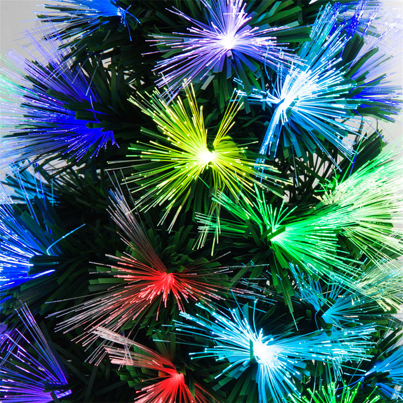 Lighted Artificial Christmas Tree, 3.94ft H x 2.17ft W