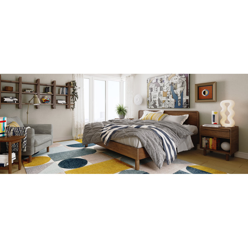 Tessa Wooden Queen Bed Dark Walnut, Brown, Queen