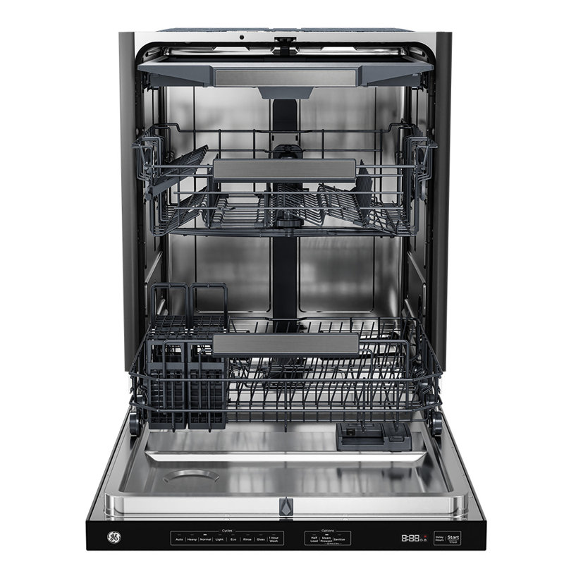 Ge 24" Top Control Dishwasher Auto Open Dry, 47 Dba, Fingerprint Resistant Stainless Steel- Gbt600ssvfs