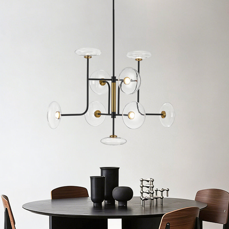 9-light Led  Glass Sputnik Chandelier