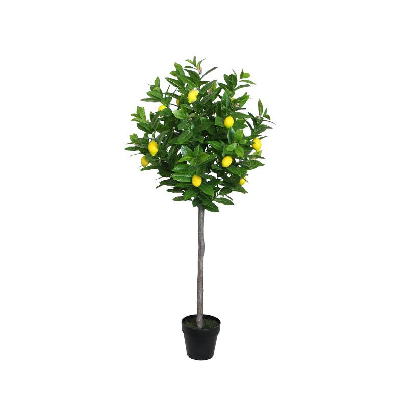 Arbre en pot artificiel jaune et vert 4,75 pi