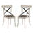 Stathelle Cross Back Side Chair in Antique White
