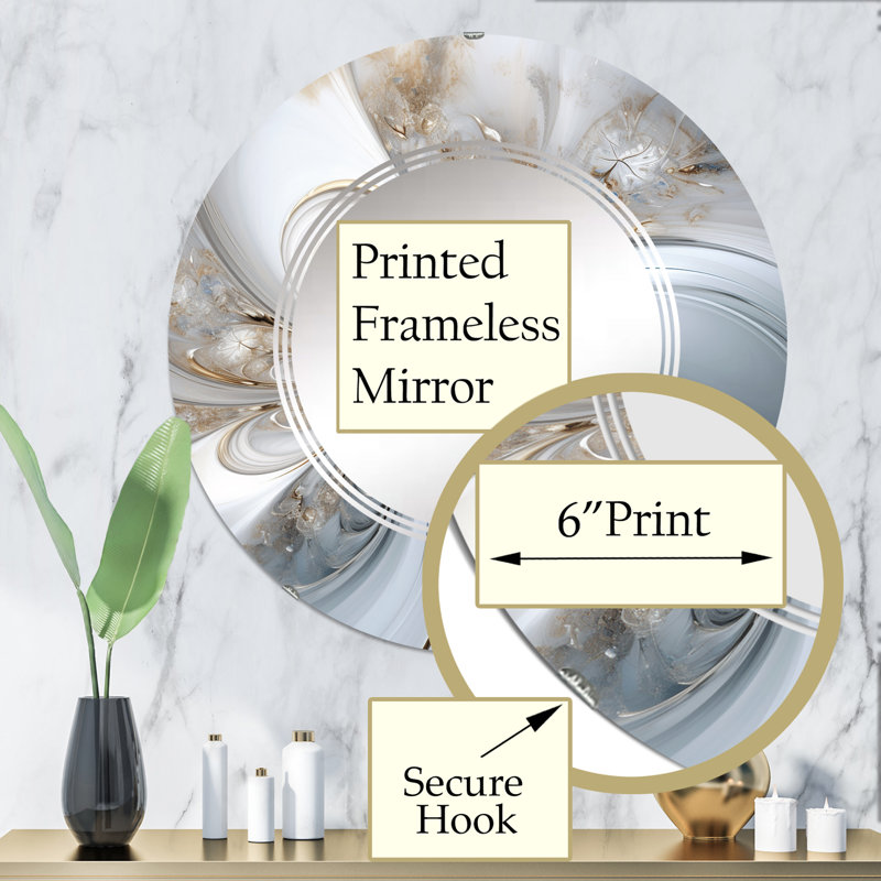 Miroir mural Collinson, 32 po x 32 po