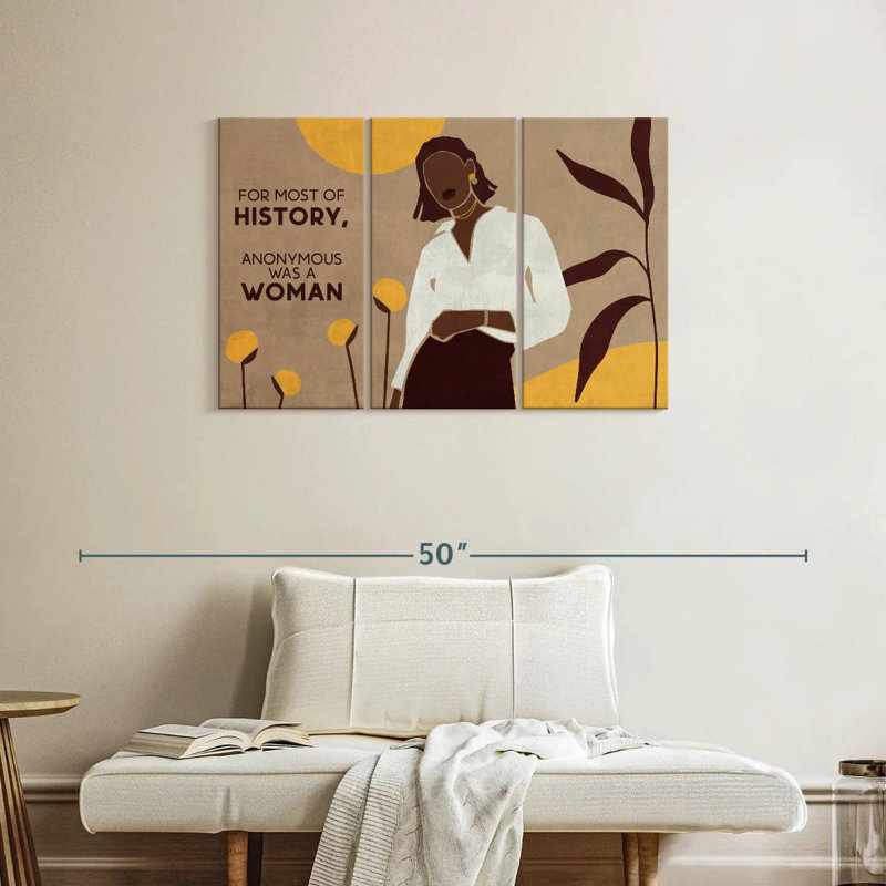 Black Woman Quote, 24" H x 38" W