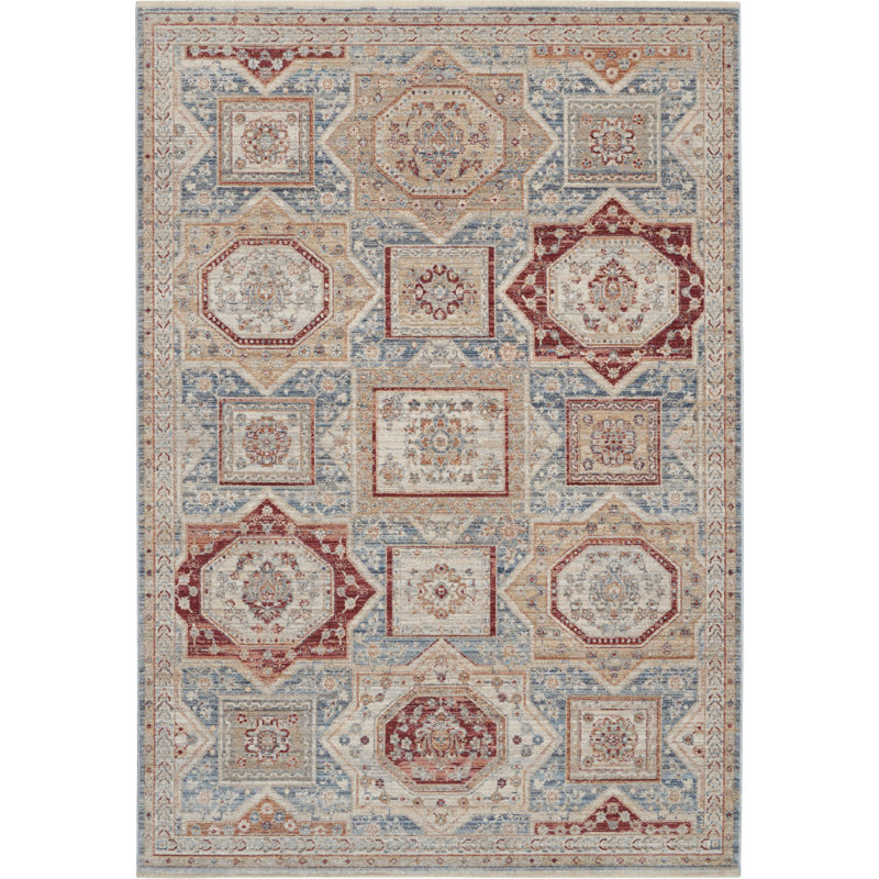 Sinue Geometric Indoor Rug, Rectangle 5'3" x 7'8"