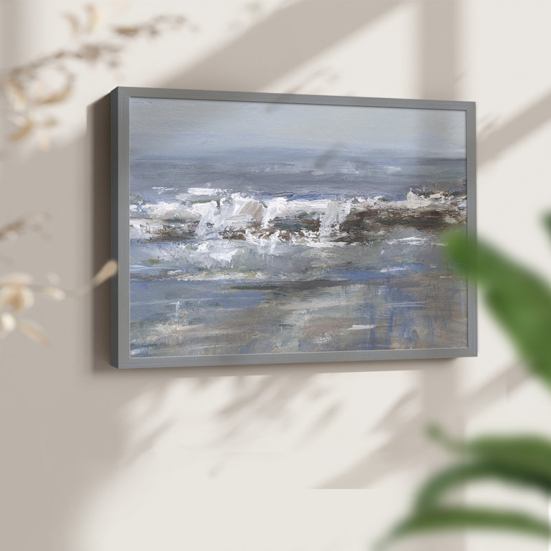 Overcast Tides I - Impression encadrée - Restickable, Gris, H 16 po x l 20 po
