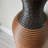 Eibhinn Hand Woven Rattan Floor Vase, Tall Vase, Two-Tone Finish, Flower Decorative Vase-648836098