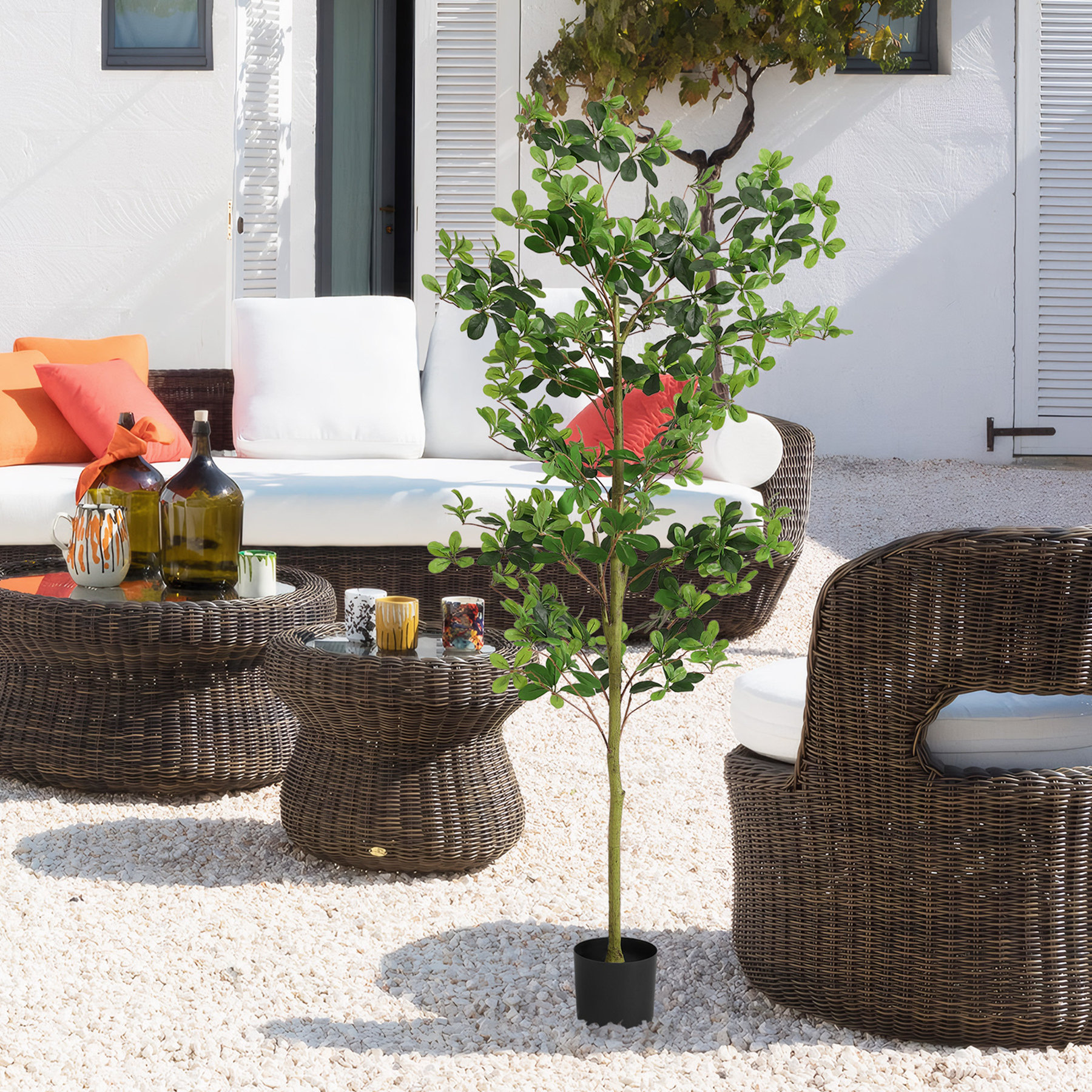 Primrue Artificial Tung Tree for Ground Flower Arrangements | Wayfair