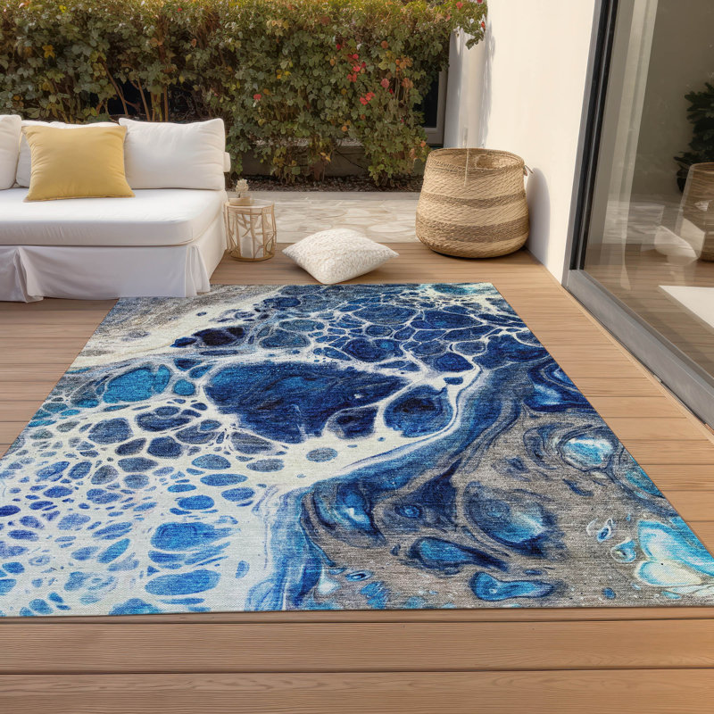 Tapis intérieur / extérieur Ayush, Rectangle 10 pi x 14 pi