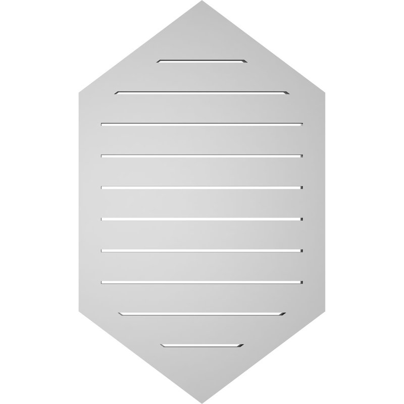Pente verticale verticale en uréthane 9 pi, H 36 po x l 22 po x P 1,5 po