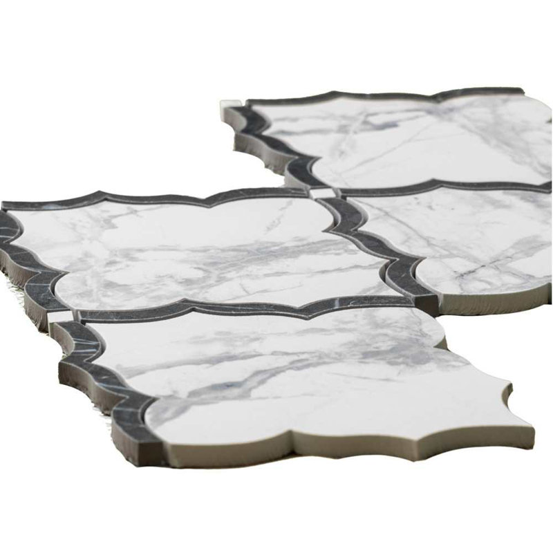Stately Hudson 9.5" x 15" Porcelain Marble Look Wall & Floor Tile