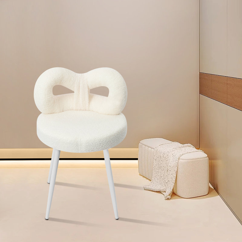 Makeup Chair With Soft Cushion And Backrest