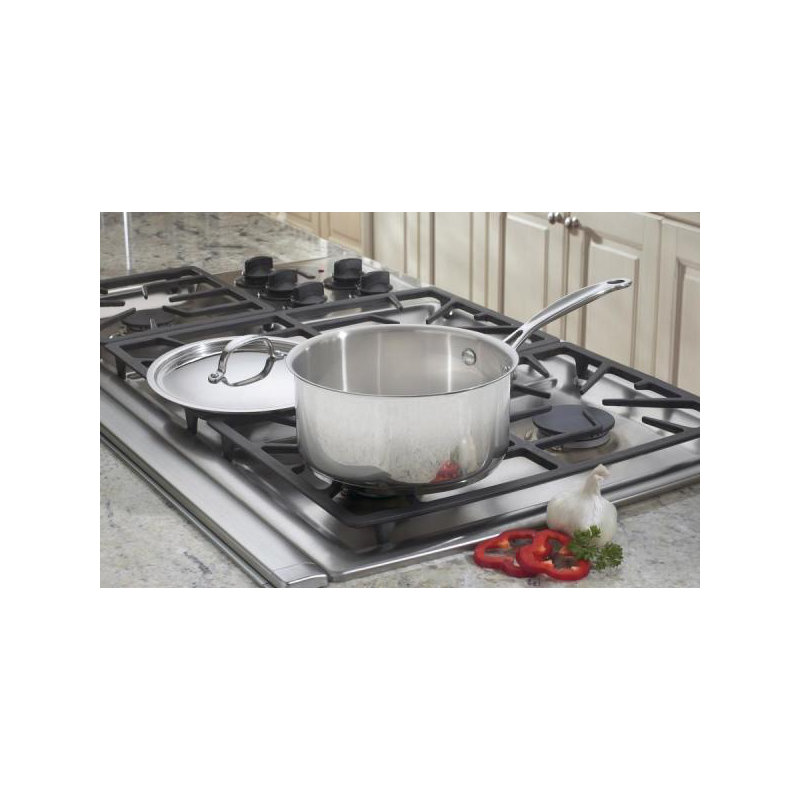 Cuisinart Chef's Classic 3 pte Casserole en acier inoxydable avec couvercle