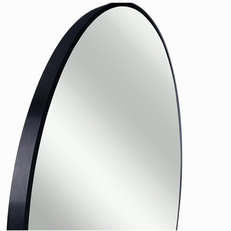 Miroir de salle de bain 36 po, Noir