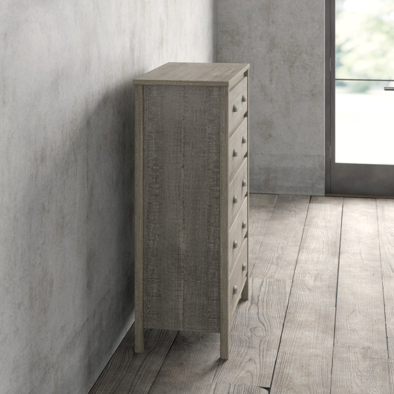 Altamirano Solid Wood 33'' W 5 - Drawer Dresser