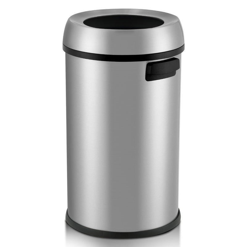 Portable Garden Stainless Steel 64.4 Litre Trash Can