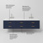Ensemble de meuble-lavabo double 80 po-82339561-82339562