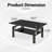 Tempered Glass Coffee Table, 2-Layers Tea Table