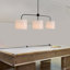 3-light Modern Chandelier Drum Chandelier Island Lights For Kitchen