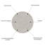 Tapis rond 41 po x 41 po