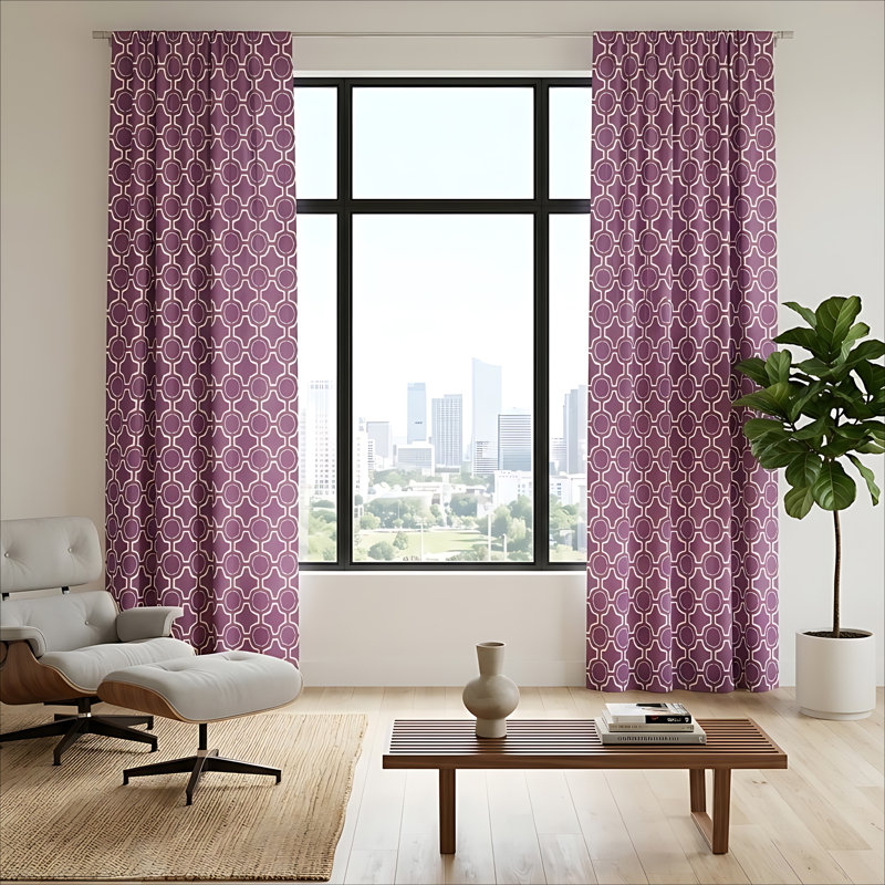 Paire de rideaux Theorum, Orchid