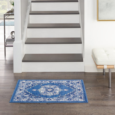 Tapis bleu marine Harriet