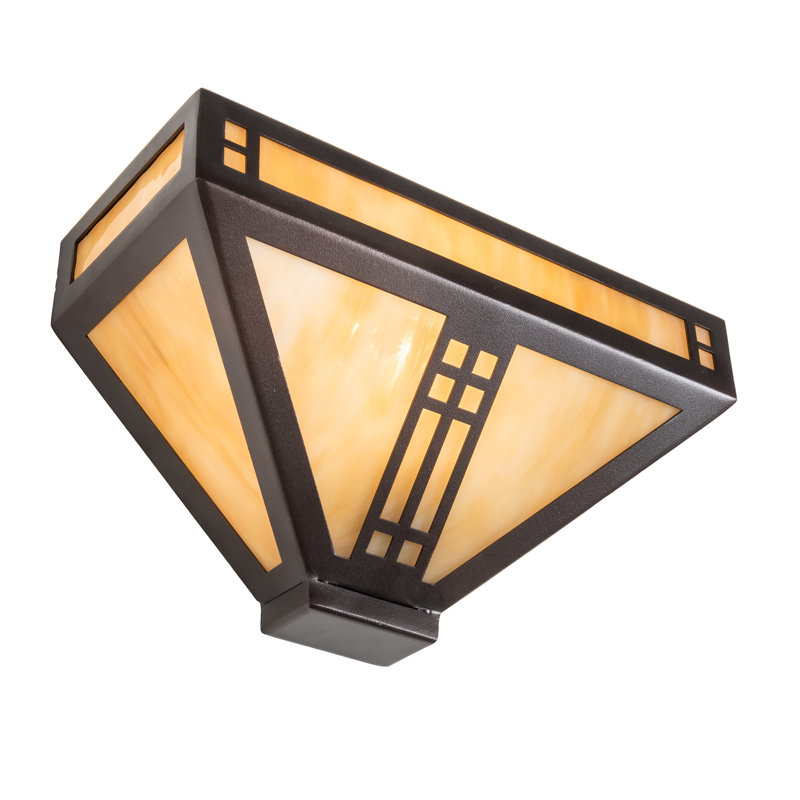 Prairie Loft 1 - Light Flush Mounted Sconce, Mahogany Bronze