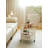 Movable Oval Metal Glass Coffee Table With Storage